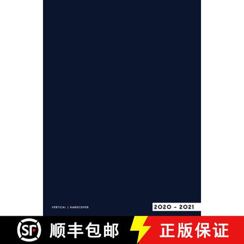 【3-4周达】精装 18 Month 2020-2021 Weekly Planner: Hard Cover, Large Format (8.25 x 10.75), Blue, Ver... [9783947808533]