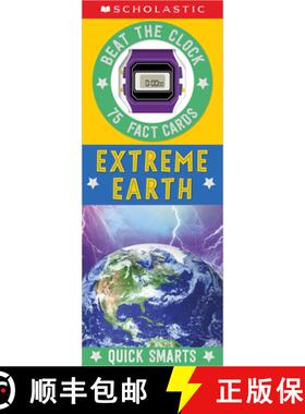 【3-4周达】Extreme Earth Fast Fact Cards: Scholastic Early Learners (Quick Smarts) [With Clock] [9781338817164]