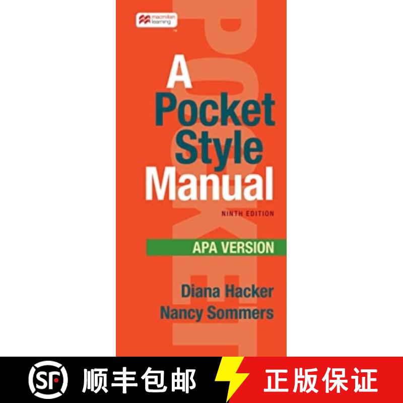 【3-4周达】A Pocket Style Manual, APA Version [9781319244231]