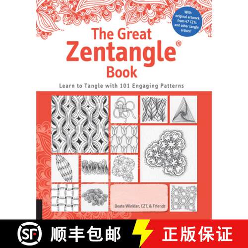 【3-4周达】The Great Zentangle Book: Learn to Tangle with 101 Favorite Patterns [9781631592577]