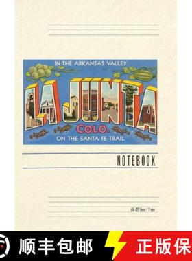 预订 Vintage Lined Notebook Greetings from La Junta, Colorado [9798385405510]
