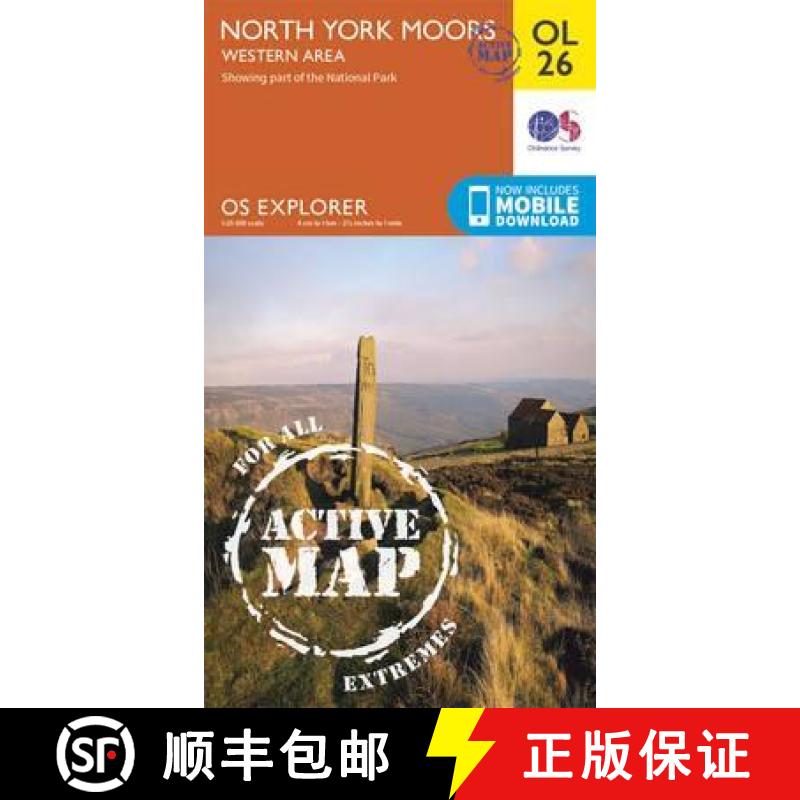 【2-3周达】North York Moors - Western Area [9780319469446]