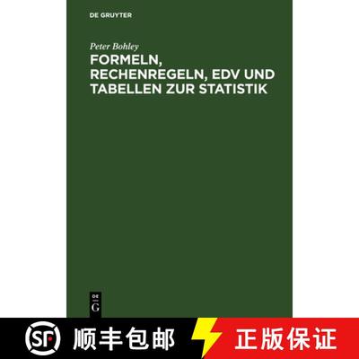 【3-4周达】Formeln, Rechenregeln, EDV und Tabellen zur Statistik [9783486246384]