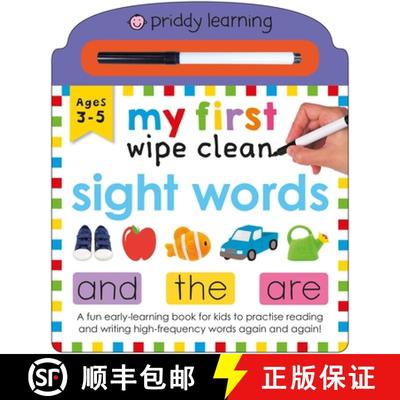 【3-4周达】My First Wipe Clean Sight Words : A fun early-learning book for kids to practise reading a... [9781838993894]