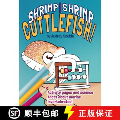 【3-4周达】Shrimp, Shrimp, Cuttlefish: A Coloring Book for Kids [9781946748133]