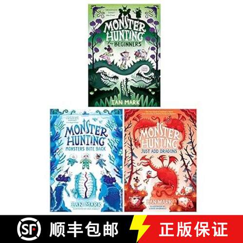【3-4周达】Monster Hunting Series 3 Books Collection Set by Ian Mark (Monster Hunting For Beginners, ... [9789124202590]