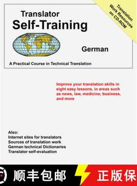 预订 Translators Self-Training German: Practical Course in Technical Translation [With CDROM] [9781887563628]