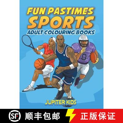 【3-4周达】Fun Pastimes - Sports: Adult Colouring Books [9798869445841]