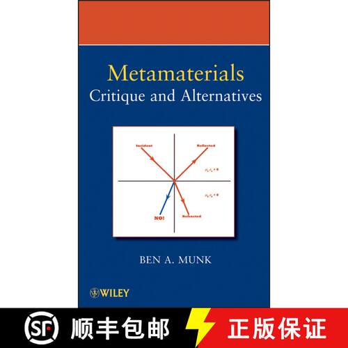 【3-4周达】精装 Metamaterials: Critique And Alternatives [Wiley材料科学] [9780470377048]
