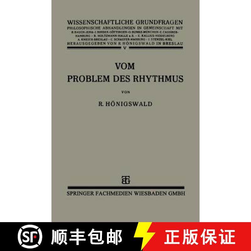 【3-4周达】Vom Problem des Rhythmus : Eine Analytische Betrachtung über den Begriff der Psychologie [9783663152125]