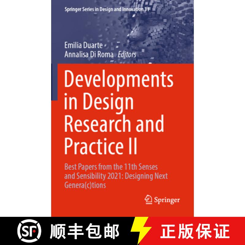 【3-4周达】Developments in Design Research and Practice II: Best Papers from the 11th Senses and Sens... [9783031322822]