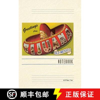 【3-4周达】Vintage Lined Notebook Greetings from Tijuana, Mexico [9798385429066]