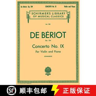 782 Concerto Library Schirmer Score 9781540030092 and Parts Minor No. Volume Op. 预订 Classics 104