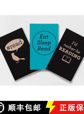 【3-4周达】I'd Rather Be Reading Notebooks Three-Bo [9781423650249]