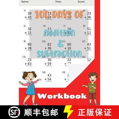 【3-4周达】100 Days of Addition and Subtraction Workbook: Practice Exercises for Kids Age 5-8 [9781803891781]
