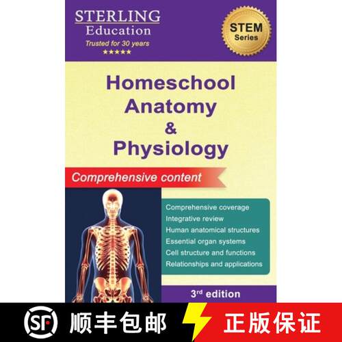 【3-4周达】Homeschool Anatomy and Physiology: Comprehensive Content [9798885573382]