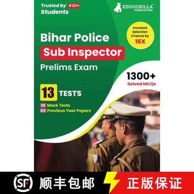 【3-4周达】Bihar Police Sub Inspector Prelims Exam Book 2023 (English Edition) - 10 Full Length Mock ... [9789390239450]