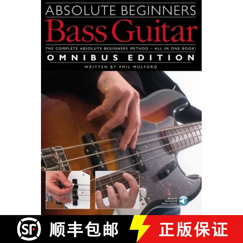 【2-3周达】Absolute Beginners: Bass Guitar - Omnibus Edition (Book/Audio Download) [9781785582172]