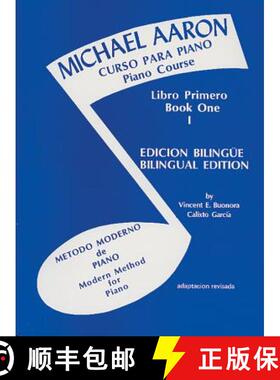 【3-4周达】Michael Aaron Curso Para Piano Piano Course Libro Primero Book 1 Edicion Bilingue/Bilingua... [9780769237756]