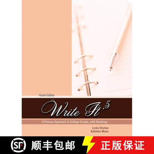 【3-4周达】Write It .5: A Process Approach to College Essays, with Readings [9798385105229]