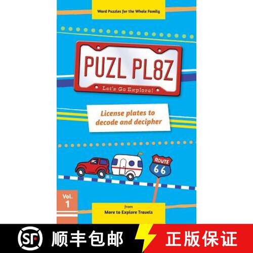 【3-4周达】PUZL PL8Z License plates to decode and decipher [9780692560983]