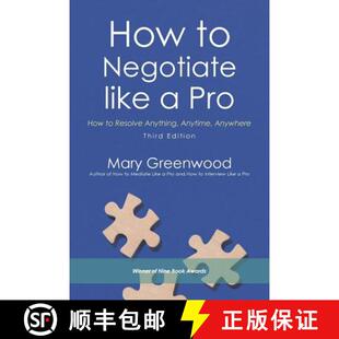 【3-4周达】How to Negotiate like a Pro: How to Resolve Anything, Anytime, Anywhere [9781532031168]