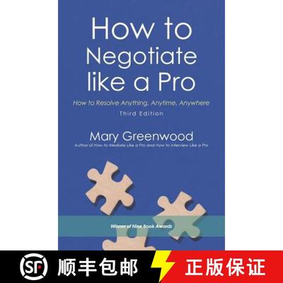 【3-4周达】How to Negotiate like a Pro: How to Resolve Anything, Anytime, Anywhere [9781532031168]