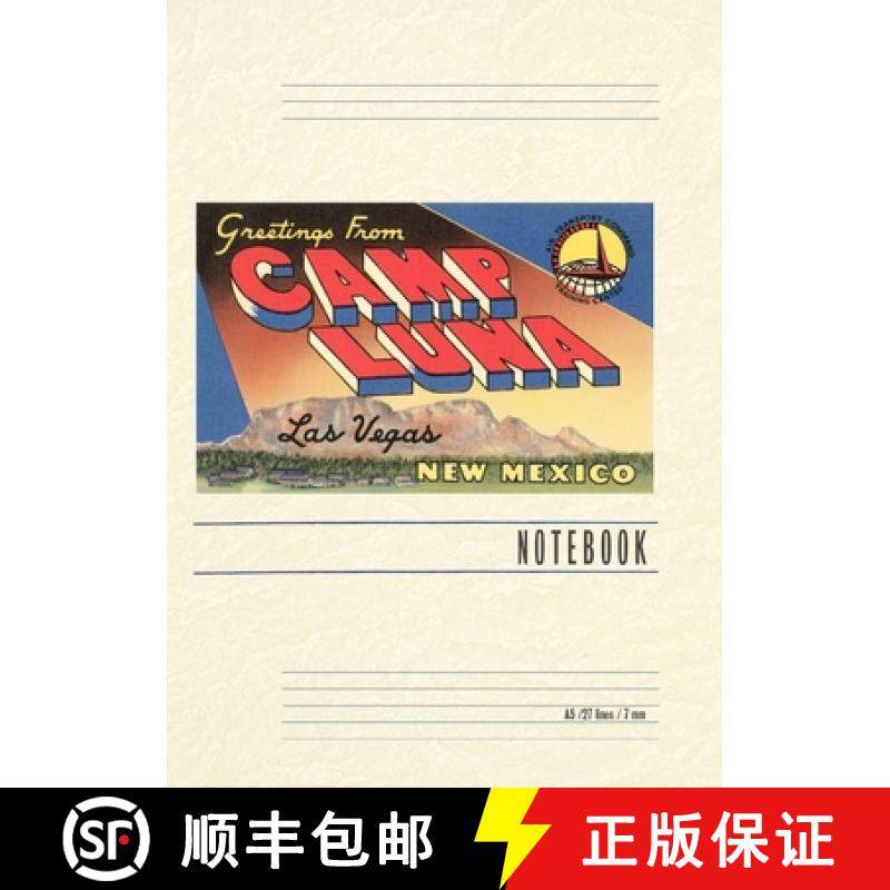 预订 Vintage Lined Notebook Greetings from Camp Luna, Las Vegas, New Mexico [9798385436736]