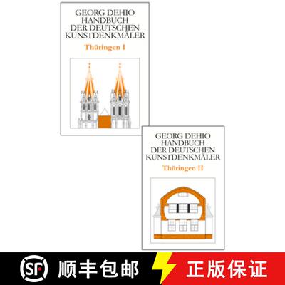 【3-4周达】精装 Set Dehio – Handbuch der deutschen Kunstdenkmäler / Thüringen Bd. I+II [9783422802957]
