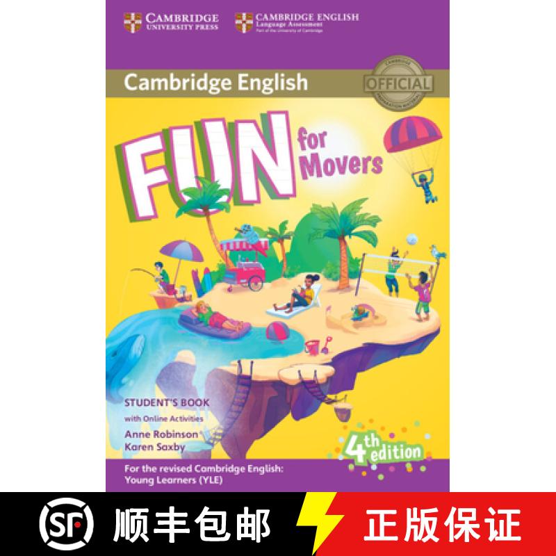 【3-4周达】Fun for Movers Student's Book with Online Activities with Audio [9781316631959]