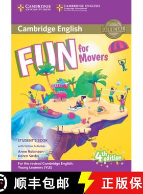 【3-4周达】Fun for Movers Student's Book with Online Activities with Audio [9781316631959]