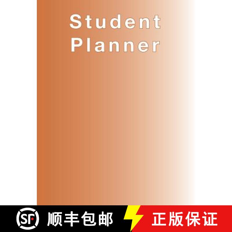 【2-3周达】Burnt Orange Planner, Agenda, Organizer for STUDENTS, (undated) large 8.5 x 11, Weekly Vie... [9781941775363]