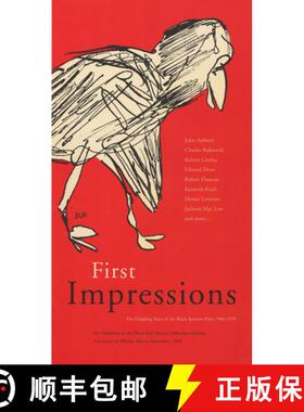 【3-4周达】First Impressions: The Fledgling Years of the Black Sparrow Press 1966-1970 [9781551951720]