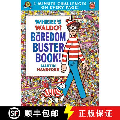 【3-4周达】精装 Where's Waldo? The Boredom Buster Book: 5-Minute Challenges: (Hidden Object Activity ... [9781536211450]