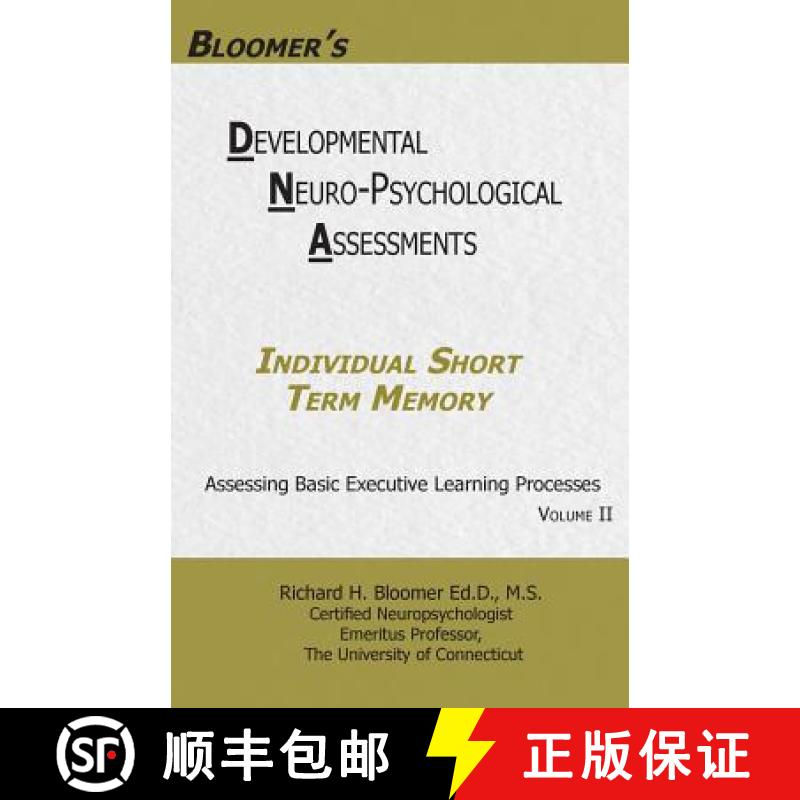 预订 Bloomer's Developmental Neuropsychological Assessments Volume II: Individual Short Term Memory [9780999724453]