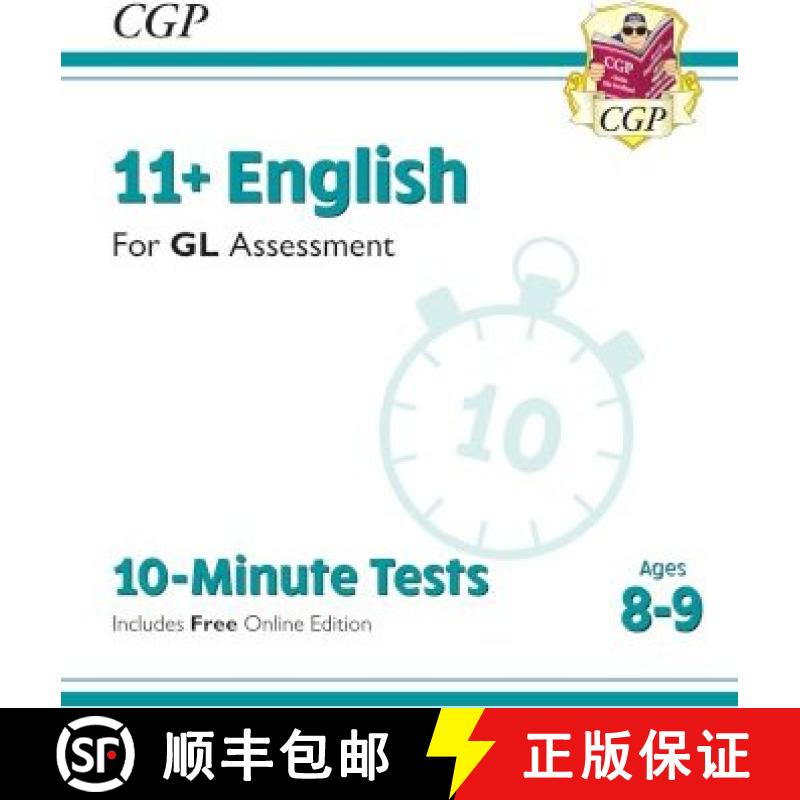【2-3周达】New 11+ GL 10-Minute Tests: English - Ages 8-9 (with Online Edition) [9781789082159]