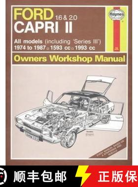 【3-4周达】Ford Capri II (and III) 1.6 & 2.0 (74 - 87) Haynes Repair Manual [9780857336491]