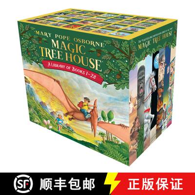 现货 神奇树屋1-28系列套装 The Magic Tree House Library: Books 1-28 [9780375849916]