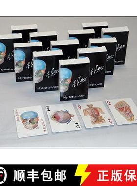 【3-4周达】Netter Playing Cards: Netter's Anatomy Art Cards Box of 12 Decks (Bulk) [9780323553803]