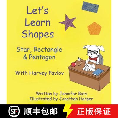 【3-4周达】Let's Learn Shapes with Harvey Pavlov: Star, Rectangle & Pentagon [9798330302277]