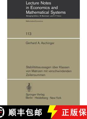 【3-4周达】Stabilitätsaussagen Über Klassen Von Matrizen Mit Verschwindenden Zeilensummen [9783540074144]