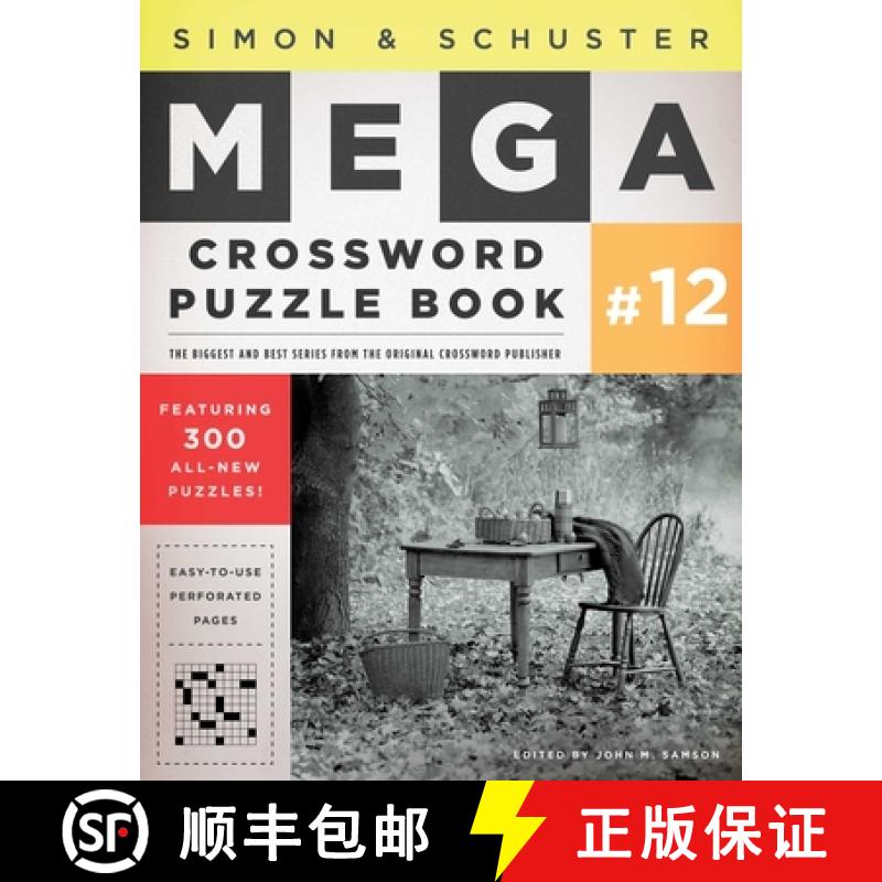 【3-4周达】Simon & Schuster Mega Crossword Puzzle Book #12: Volume 12 [9781451627404]
