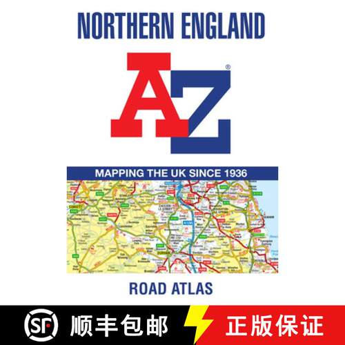 【3-4周达】Northern England A-Z Road Atlas: Navigate Your Way Around Northern England with Ease Using... [9780008787493]