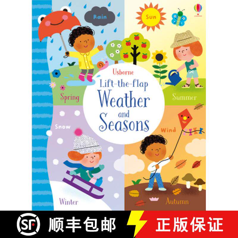【3-4周达】Lift-the-Flap Seasons and Weather [9781474950947]图片