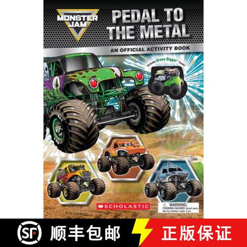 【3-4周达】Monster Jam: Pedal to the Metal Activity Book (Includes Grave Digger Truck!) [9798225044978]