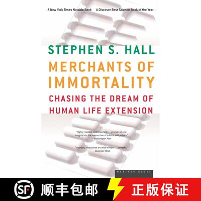 【3-4周达】Merchants Of Immortality: Chasing the Dream of Human Life Extension [9780618492213]
