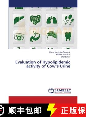 预订 Evaluation of Hypolipidemic activity of Cow's Urine [9783659541285]
