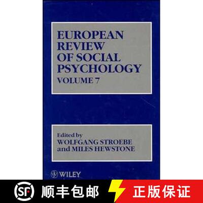 【3-4周达】European Review Of Social Psychology V 7 (Cloth) [Wiley心理学] [9780471965015]