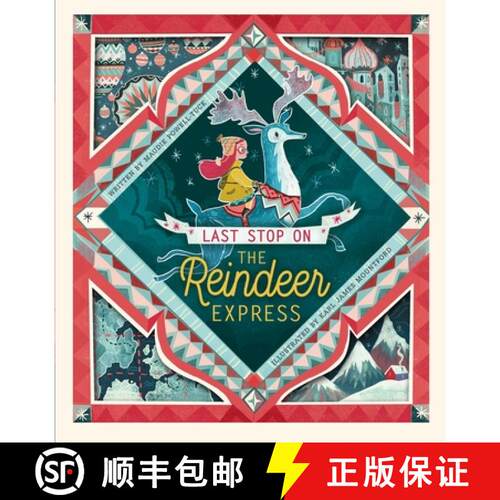 【3-4周达】精装 Last Stop on the Reindeer Express: An Interactive Christmas Book for Kids and Toddlers [9781524771669]