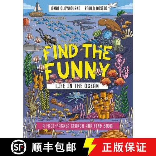 【3-4周达】Find the Funny: Life in the Ocean: A fact-packed search and find book! [9781526328489]